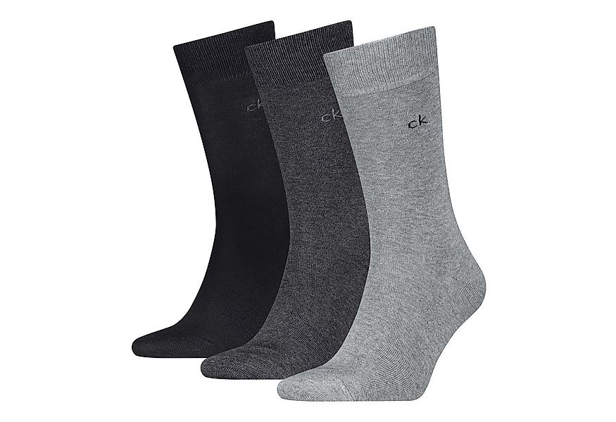 Calvin Klein Socken CK MEN SOCK (3 Paar) uni, Cotton-Mix, breiter Bund günstig online kaufen