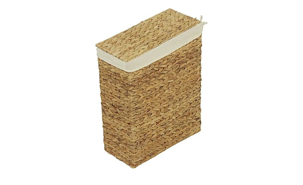 HOME STORY Wäschekorb   ¦ braun ¦ Wasserhyazinthe,Polyester,Baumwolle ¦ Maß günstig online kaufen