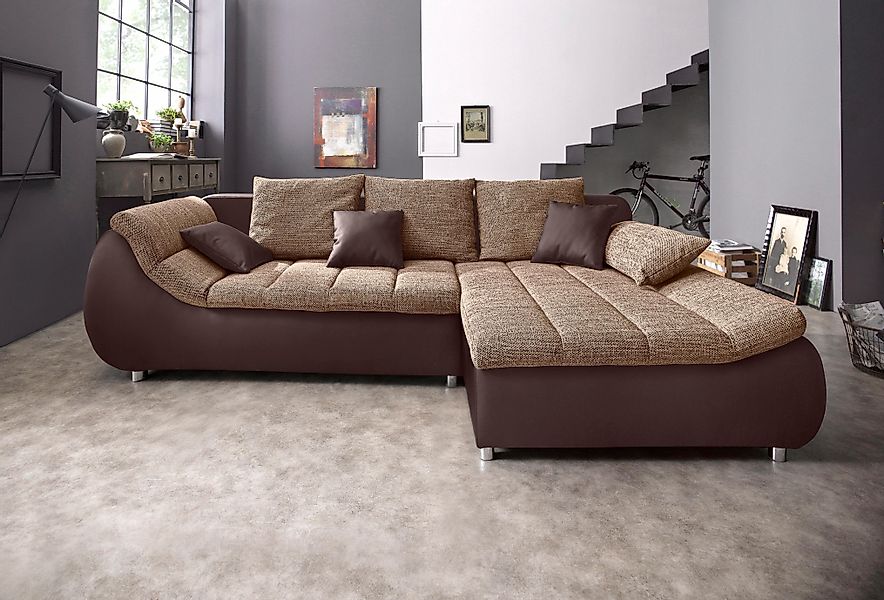 INOSIGN Ecksofa Imola elegant und bequem, günstig online kaufen