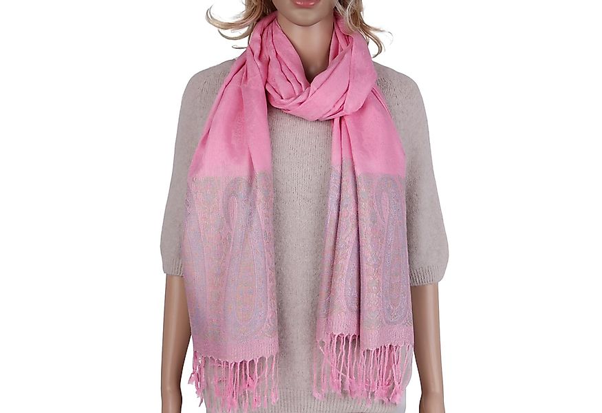 MIRROSI Modeschal weicher Schal BOHO Paisley mit Fransen, 70x180cm, (angesa günstig online kaufen