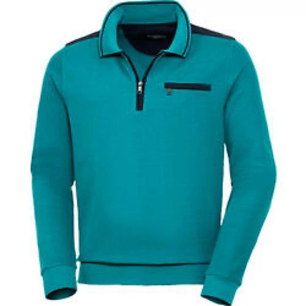 HENSON&HENSON Herren Polo Pullover Zipper günstig online kaufen