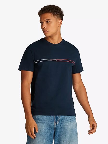 Tommy Jeans Kurzarmshirt "TJM SLIM ENTRY GRAPHIC TEE EXT", Mit Rundhalsauss günstig online kaufen