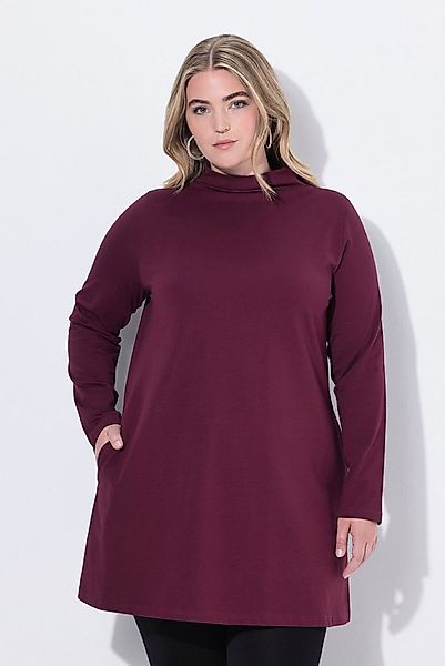 Ulla Popken Longshirt Longshirt A-Linie Stehkragen Langarm Taschen günstig online kaufen