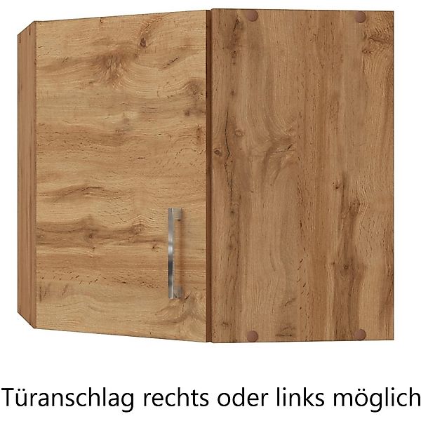 Held Möbel Küchen-Eck-Hängeschrank Sorrento BxHxT 60x57x60cm WotanEiche günstig online kaufen