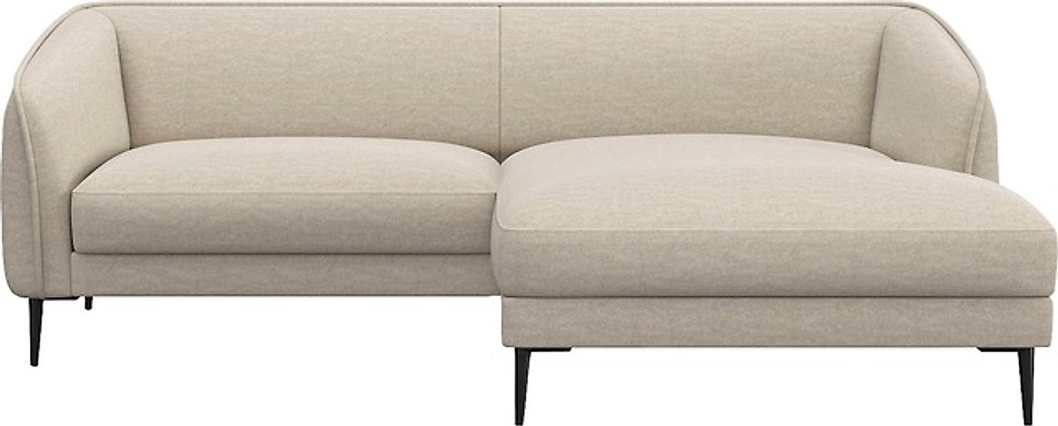 FLEXLUX Ecksofa »Belle Designsofa, bequem durch Kaltschaum im Sitz«, Skandi günstig online kaufen