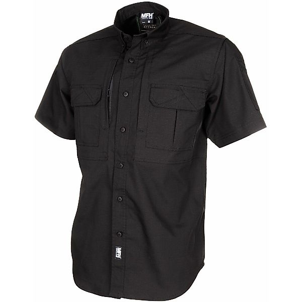 MFH Outdoorhemd Hemd Outdoor, kurzarm, schwarz, günstig online kaufen