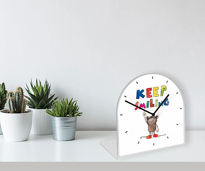 LuckyLinde Tischuhr "Kleine Maus Janosch" Tischuhr aus Acrylglas, Uhr, bedr günstig online kaufen
