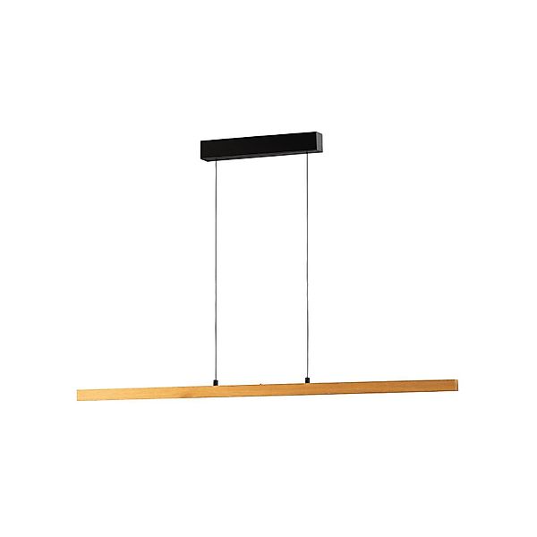 LED-Pendellampe Shine-Wood, Länge 141 cm, Eiche/schwarz CCT günstig online kaufen