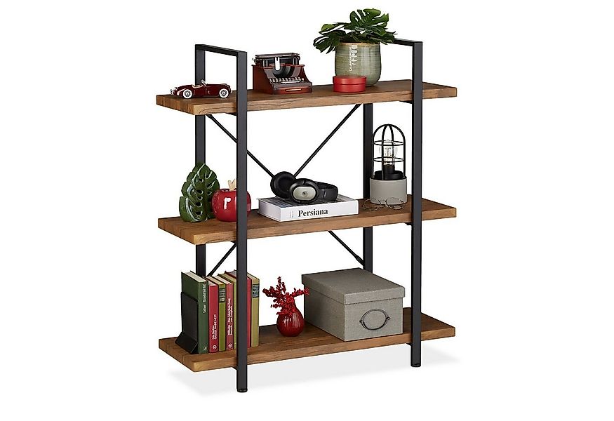 relaxdays Standregal Industrial Regal mit 3 Ebenen günstig online kaufen