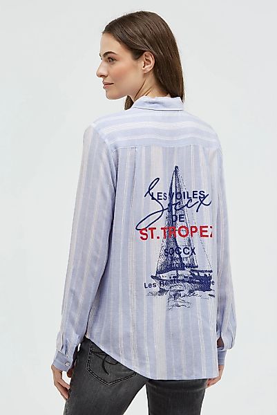 SOCCX Langarmbluse mit Umlegekragen günstig online kaufen