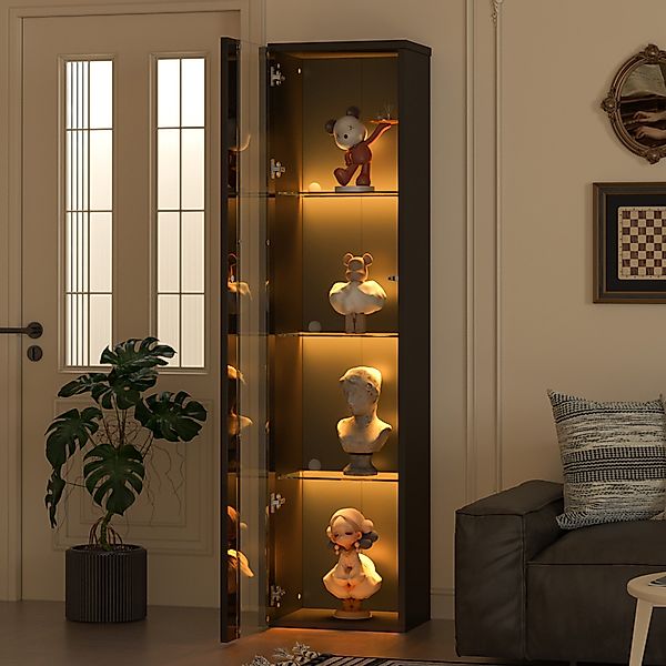 Flieks Glasvitrine Hochschrank Vitrine Standvitrine mit günstig online kaufen
