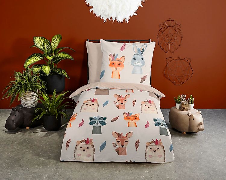 good morning Kinderbettwäsche "Rave" 2 Stk. Baumwolle, 135x200, Reißverschl günstig online kaufen