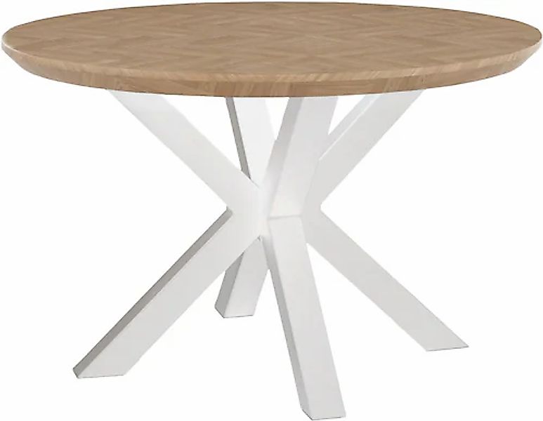 Jockenhöfer Gruppe Esstisch »Oakland«, rund, 120cm ø, Parkettoptik., Metall günstig online kaufen