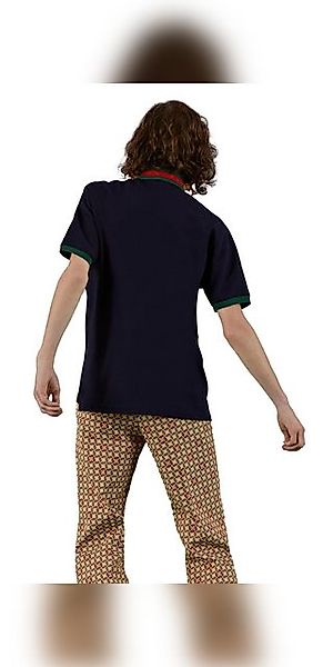 GUCCI Poloshirt Gucci Poloshirt aus Stretch-Baumwoll-Piqué Schwarz Herren M günstig online kaufen