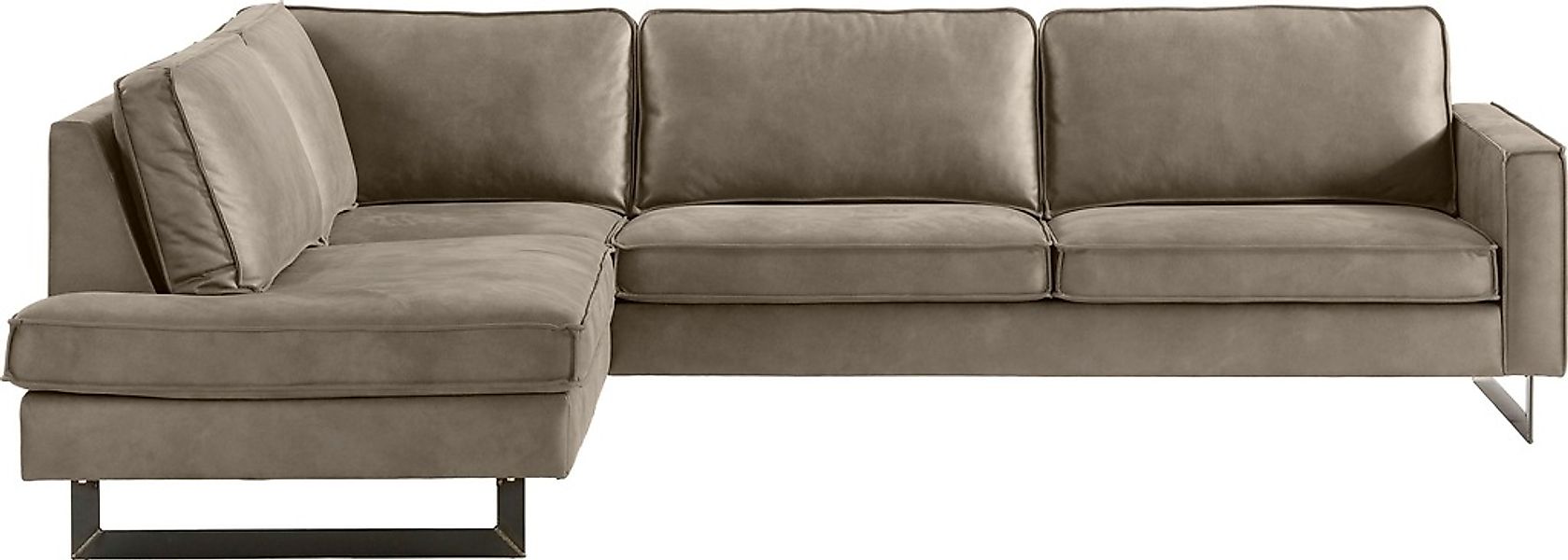 Home affaire Ecksofa "Pinto, 290 cm, Cord, Chenille, Lederoptik, Ottomane l günstig online kaufen