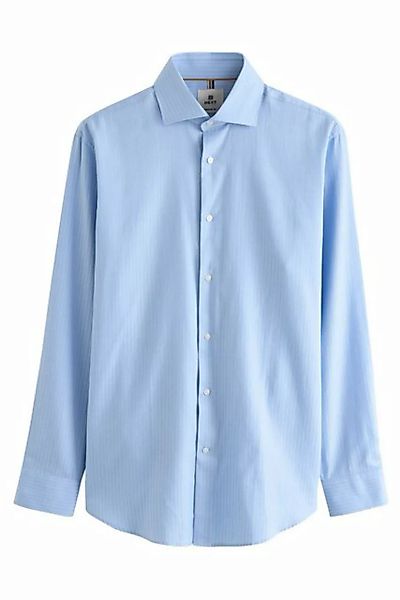 Next Langarmhemd Hemd aus bedruckter Baumwolle mit Sportmanschetten (1-tlg) günstig online kaufen