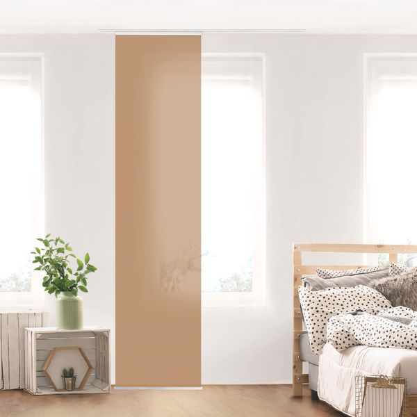 Bilderdepot24 Schiebegardine modern Flächenvorhang blickdicht Terracotta günstig online kaufen