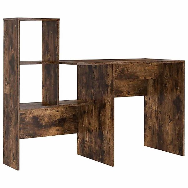 vidaXL Schreibtisch Räuchereiche 131,5 x 50 x 106,5 cm Holzwerkstoff 869302 günstig online kaufen