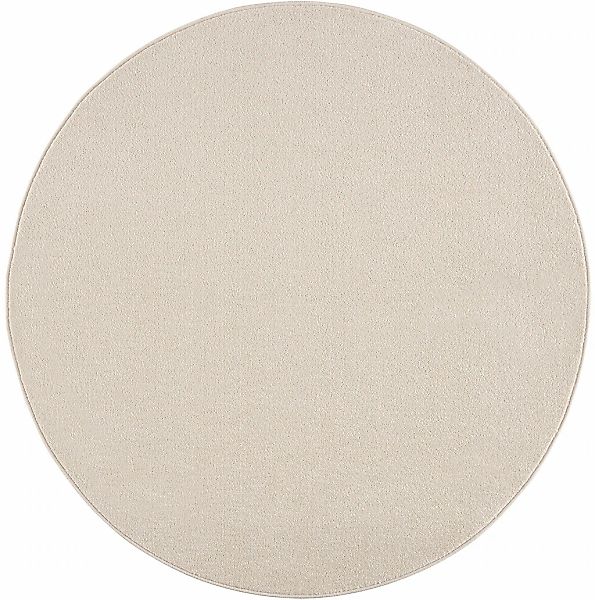 Sanat Teppich »Uni«, rund, 13 mm Höhe, robuster Kurzflorteppich, große Farb günstig online kaufen