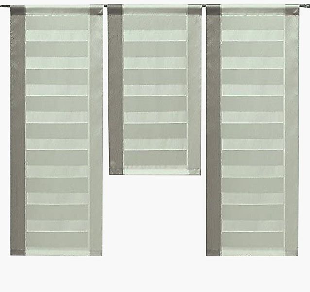 Clever-Kauf-24 Scheibengardine Design Mini Flächenvorhang Set, günstig online kaufen