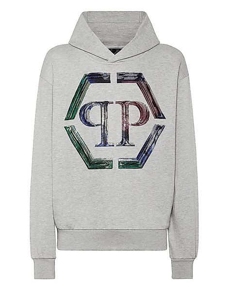 PHILIPP PLEIN Sweatshirt Hexagon Mit Schmucksteinen günstig online kaufen