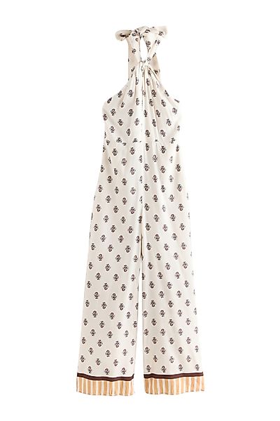 Next Jumpsuit Neckholder-Jumpsuit mit weitem Beinschnitt günstig online kaufen
