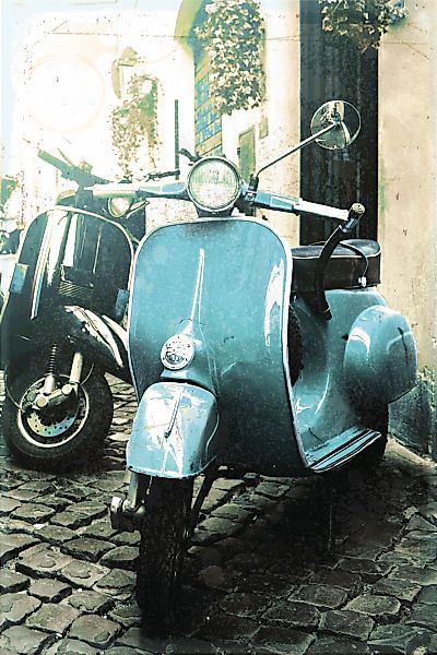 queence Metallbild "Vespa", Motorräder & Roller, (1 St.), Retro, Blechschil günstig online kaufen
