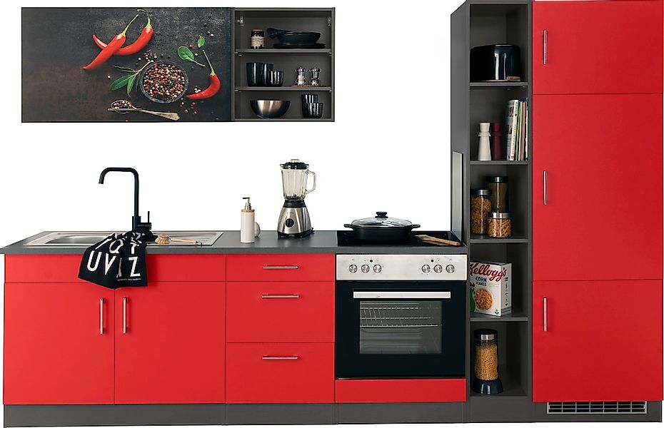 KOCHSTATION Küchenzeile "KS-Paris – Küchen mit einzigartigen Fotomotiven au günstig online kaufen