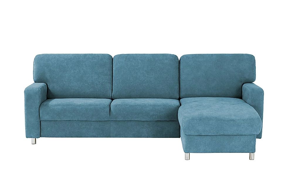 smart Ecksofa  Valencia - blau - 90 cm - Polstermöbel > Sofas > Ecksofas - günstig online kaufen