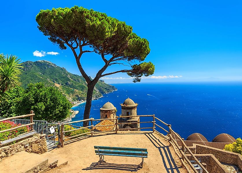 Papermoon Fototapete Panorama Ravello Amalfi, glatt günstig online kaufen