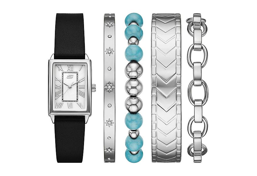 Skechers Quarzuhr SETS SR9132, (Set, 5-tlg., mit 4 Armbändern), Armbanduhr, günstig online kaufen