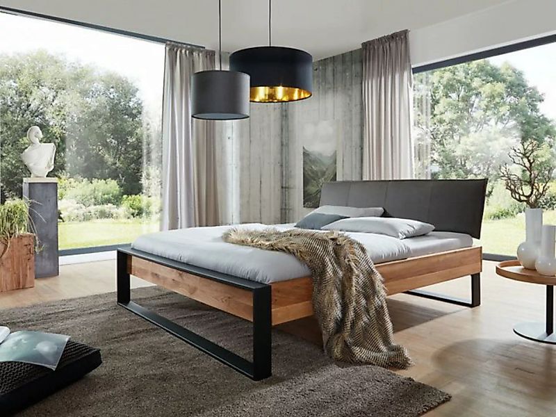 Main Möbel Massivholzbett Jugendbett "Milano" 140x200cm Wildeiche massiv günstig online kaufen