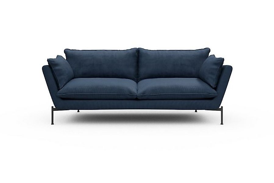 moebelfaktor Sofa Anton PREMIUM 3-Sitzer, schräg gestellte Armlehnen, hoher günstig online kaufen