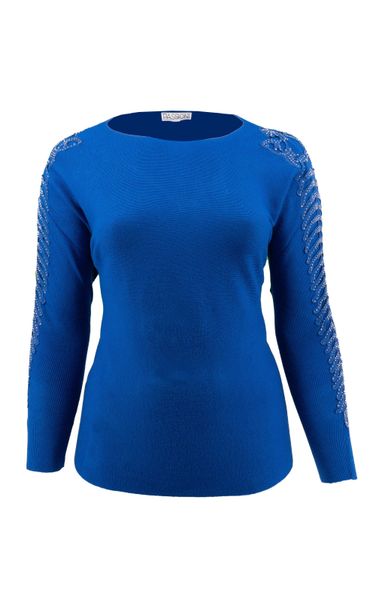 Passioni Strickpullover mit offenen gerippten Ärmeln günstig online kaufen