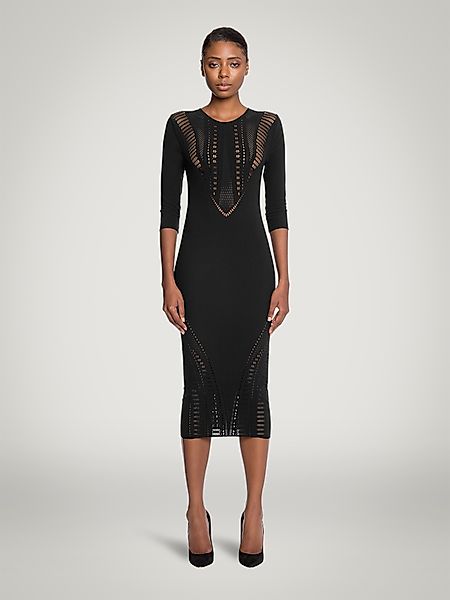 Wolford - Ajouré Net Dress, Frau, black, Größe: S günstig online kaufen