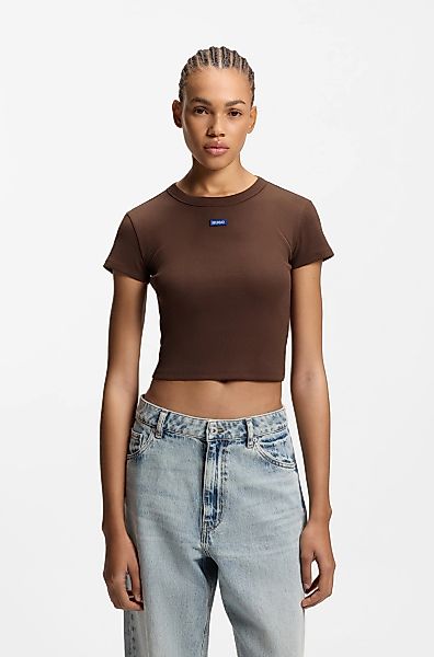 HUGO Blue T-Shirt "Baby Tee" in verkürzter Länge günstig online kaufen