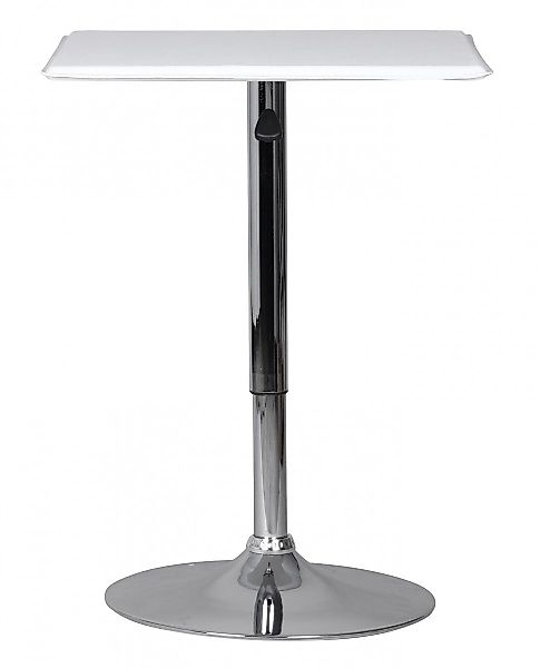 FINEBUY Bartisch SuVa1034_1 (Weiß Kunstleder höhenverstellbar günstig online kaufen