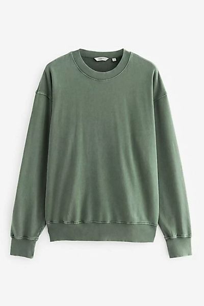 Next Sweatshirt Stückgewaschenes Rundhalssweatshirt (1-tlg) günstig online kaufen