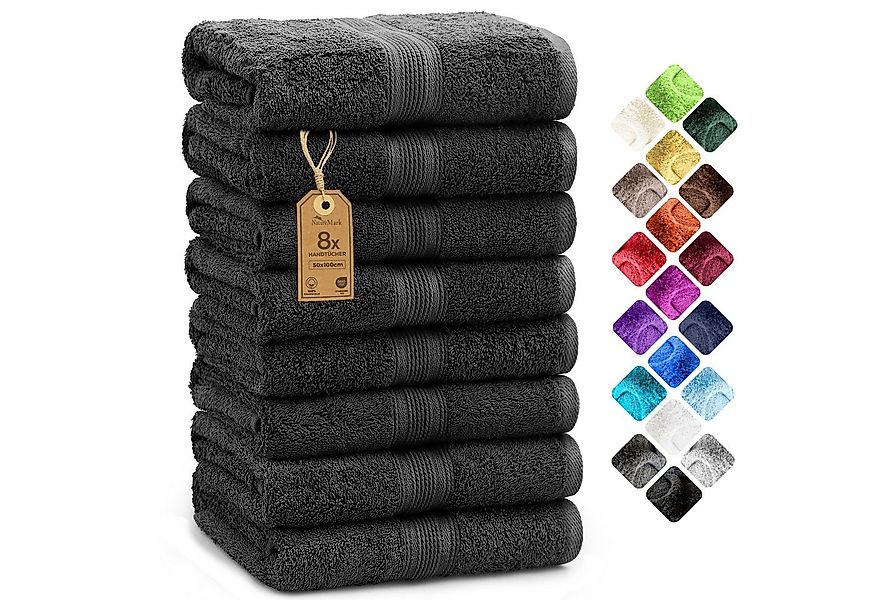 NatureMark Handtücher Handtuch 500gsm (8er-Set), 100% Baumwolle (8-St), 8X günstig online kaufen