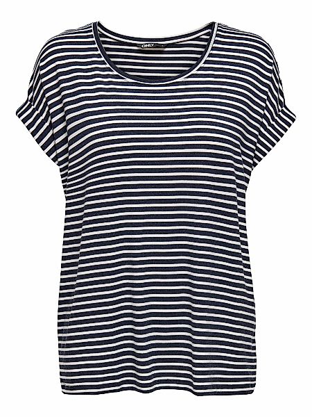 ONLY CARMAKOMA Kurzarmshirt "CARMOSTER STRIPE S/S O-NECK TOP JRS NOOS" günstig online kaufen