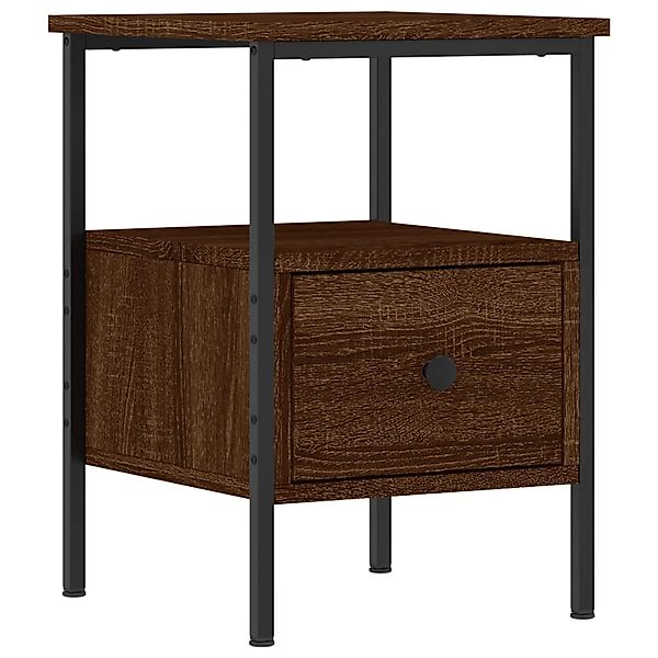 vidaXL Nachttisch Nachttisch Braun Eichen-Optik 34x36x50 günstig online kaufen