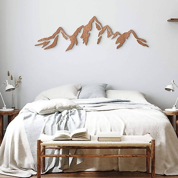 K&L Wall Art Holzbild Naturposter Gebirge günstig online kaufen
