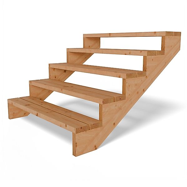 Gartenwelt Riegelsberger Außentreppe Terrassentreppe aus Lärche günstig online kaufen