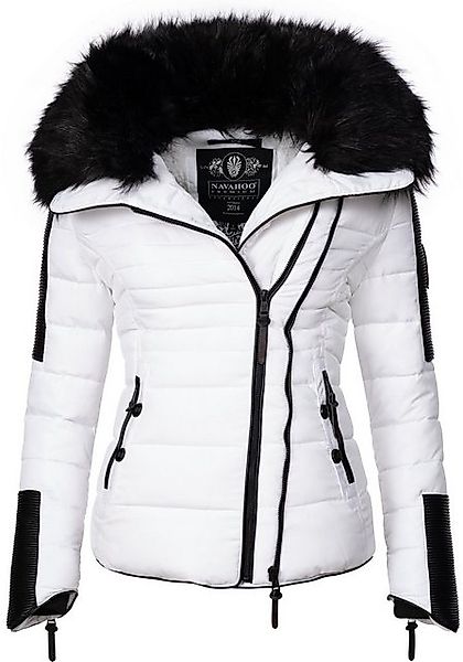 Navahoo Steppjacke Yuki2 stylische Winterjacke mit edlem Kunstfell-Kragen günstig online kaufen