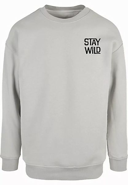 Merchcode Rundhalspullover Merchcode Wording - Stay Wild Crewneck (1-tlg) günstig online kaufen