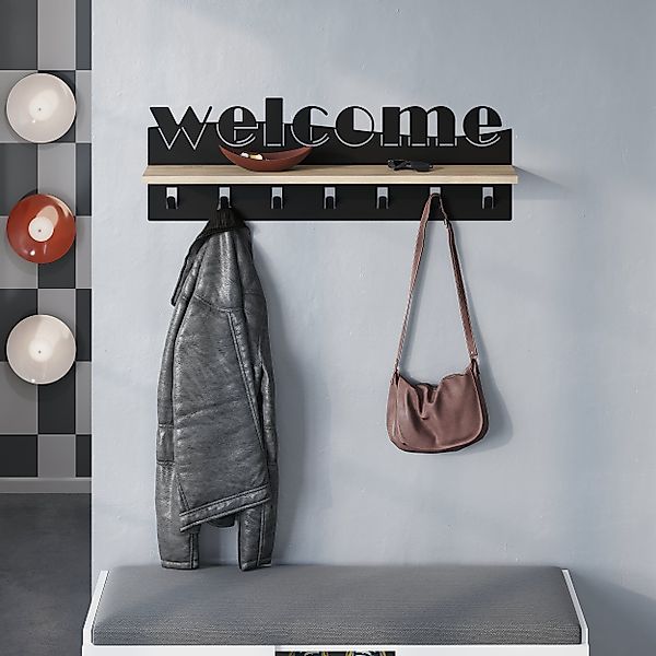 Decortie Kleiderhaken Moderner Willkommen Wandhaken aus günstig online kaufen