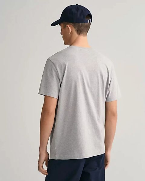Gant T-shirt Shield Logo Grau - Größe 3XL günstig online kaufen