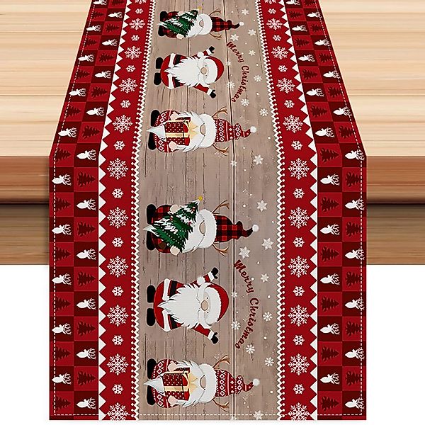 LAPAPRO Tischläufer Weihnachtlicher Tischläufer aus Leinen, günstig online kaufen