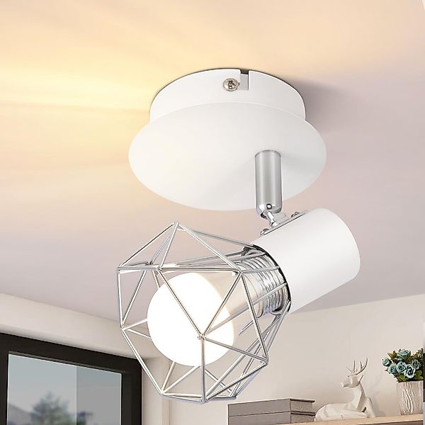 Nettlife Deckenstrahler 1/2/3 Flammig Retro Weiß günstig online kaufen