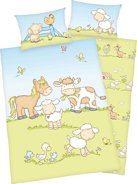 Baby Best Babybettwäsche Bauernhoftiere, Renforcé, mit günstig online kaufen